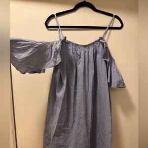 Rebels Blue and White Striped dress